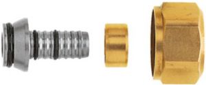 HEIMEIER aansluit koppeling 16 x 2mm 3 4"euroconus. Voor aluminium kunststof buis(AKB alu pex )