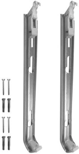 Henrad set van 2 wandconsoles voor horizontale paneelradiatoren zonder opgelaste bevestigingsstrips hoogte 700 mm R510207