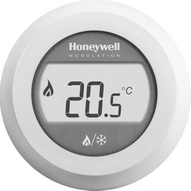 HONEYWELL HOME Honeywell Round Heat Cool kamerthermostaat Opentherm wit T87HC2011