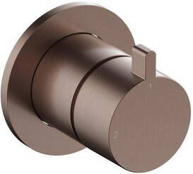 Hotbath Omstelkraan afbouwdeel Ace Inbouw 2-weg Geborsteld Koper PVD