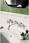 Hotbath Amice klassieke 3-gats inbouw wastafelmengkraan met kruisgreep 23 8 cm chroom - Thumbnail 2