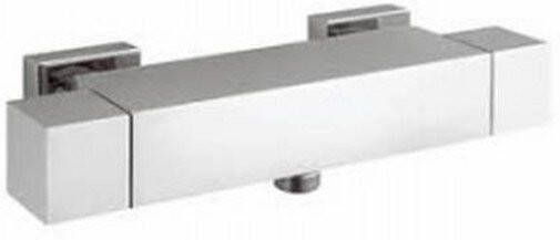 Hotbath Bloke opbouwthermostaat 1 2 inch geborsteld nikkel Q008GN
