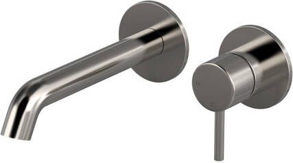 Hotbath BUDDY Afbouwdeel tbv Inbouw Wastafelkraan 18cm Geborsteld nikkel B105EXT18GN