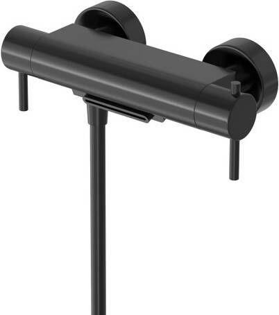 Hotbath Buddy Badmengkraan thermostatisch cascade uitloop Geborsteld zwart PVD B021MBP