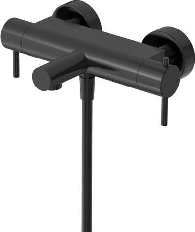 Hotbath Buddy Badmengkraan thermostatisch met uitloop Geborsteld zwart PVD B022MBP