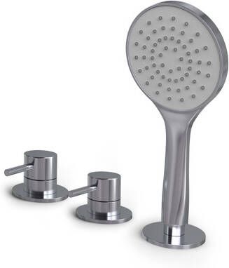 Hotbath Buddy Badrandcombinatie één hendel mengkraan Chroom B175CR