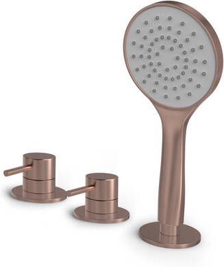 Hotbath Buddy Badrandcombinatie één hendel mengkraan Geborsteld koper PVD B175BCP