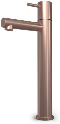 Hotbath Buddy Fonteinkraan uitloop 11cm opbouw hoog model Geborsteld Koper PVD EH001BCP