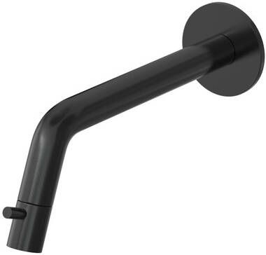 Hotbath Buddy Fonteinkraan uitloop 18.6cm inbouw inkortbaar Geborsteld zwart PVD UW001MBP