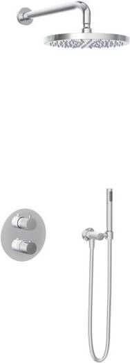 Hotbath IBS 1A Get Together inbouw doucheset Buddy chroom met staafhanddouche 30cm hoofddouche met wandarm zonder glijstang