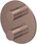 Hotbath Cobber CB009EXT afbouwdeel voor inbouw thermostaat met 2-weg omstel geborsteld koper PVD - Thumbnail 2
