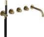 Hotbath Cobber afbouwdeel inbouw bad thermostaat met 2 stopkranen met uitloop geborsteld messing (goud) CB7072EXTBB - Thumbnail 2