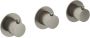 Hotbath Cobber afbouwdeel inbouw douche thermostaat met 2 stopkranen horizontale plaatsing geborsteld nikkel CB7067EXTGN - Thumbnail 2