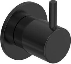Hotbath COBBER Afbouwdeel Inbouw stopkraan cold Geborsteld zwart PVD CB010CEXTMBP