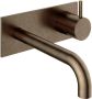 Hotbath Cobber afbouwdeel inbouw wastafelmengkraan met achterplaat en 18 cm uitloop verouderd messing CB006EXT18AB - Thumbnail 9
