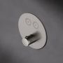 Hotbath Douchethermostaat Cobber Inbouw 2 Pushbuttons Rond Geborsteld Nikkel (excl. inbouwdeel) - Thumbnail 2