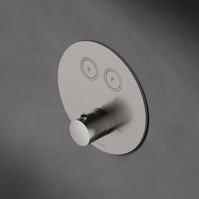 Hotbath Cobber afbouwdeel inbouwthermostaat met 2 pushbuttons verouderd ijzer PB009EXTAI