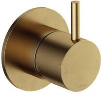 Hotbath Cobber Afbouwdeel voor douche mengkraan Living colours Geborsteld Messing CB131EXTBB