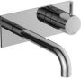 Hotbath Inbouw Wastafelkraan Met Achterplaat Cobber 18 cm Gebogen Uitloop 1-Hendel Chroom - Thumbnail 2