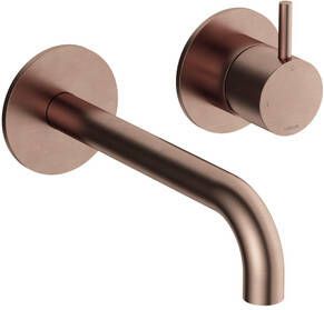 Hotbath Cobber Afbouwdeel voor wastafelkraan 18cm uitloop Geborsteld Koper PVD CB105EXT18BCP