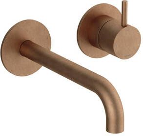 Hotbath Cobber Afbouwdeel voor wastafelkraan 18cm uitloop Living colours Verouderd Messing CB105EXT18AB