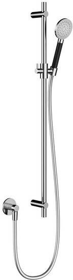 Hotbath Cobber glijstang 90cm met wandaansluitbocht 150cm doucheslang en ronde handdouche chroom M308CR