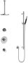 Hotbath Cobber IBS 20CR inbouw doucheset chroom met staafhanddouche 20cm hoofddouche met plafondbuis 30cm glijstang met uitlaat - Thumbnail 1
