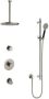 Hotbath Cobber IBS20 Regendoucheset inbouw 30cm plafondarm 30cm ronde hoofddouche 3 standen handdouche glijstang nikkel geborsteld IBS20GN1357 - Thumbnail 1