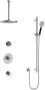 Hotbath Cobber IBS20 Regendoucheset inbouw 30cm plafondarm 30cm ronde hoofddouche 3 standen handdouche glijstang chroom IBS20CR1357 - Thumbnail 1