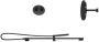 Hotbath Cobber IBS20A Regendoucheset inbouw 15cm plafondarm 30cm ronde hoofddouche staafhanddouche glijstang mat zwart IBS20ABL257 - Thumbnail 1
