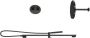 Hotbath Cobber IBS20A Regendoucheset inbouw 30cm plafondarm 30cm ronde hoofddouche staafhanddouche glijstang mat zwart IBS20ABL357 - Thumbnail 1