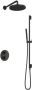 Hotbath Cobber IBS20A Regendoucheset inbouw 35cm wandarm 30cm ronde hoofddouche staafhanddouche glijstang mat zwart IBS20ABL57 - Thumbnail 1