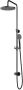 Hotbath Cobber M438 regendoucheset met omstel en 150cm doucheslang met 30cm ronde hoofddouche ronde handdouche messing geborsteld PVD M438BBP15 - Thumbnail 1