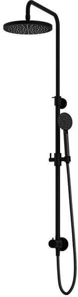 Hotbath Cobber M438 regendoucheset met omstel en 150cm doucheslang met 30cm ronde hoofddouche ronde handdouche messing geborsteld PVD M438BBP15