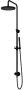 Hotbath Cobber M438 regendoucheset met omstel en 150cm doucheslang met 20cm ronde hoofddouche ronde handdouche messing gepolijst PVD M438NBP - Thumbnail 1