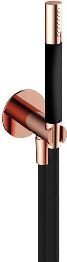 Hotbath Cobber M440 staafhanddouche met wandsteun en uitlaat en doucheslang 150cm Rose goud M440RG