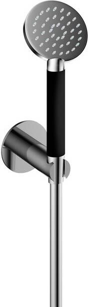 Hotbath Cobber M442 ronde handdouche met wandsteun en uitlaat en doucheslang 150cm chroom M442CR