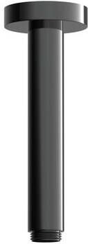 Hotbath Cobber douchearm plafondmontage rond 15cm gepolijst zwart PVD CB452
