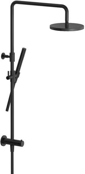 Hotbath COBBER Stortdoucheset hoofddouche doucheslang Geborsteld zwart PVD M438MBP