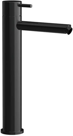 Hotbath COBBER Wastafelmengkraan zonder waste Gepolijst zwart PVD CB003HSPBP