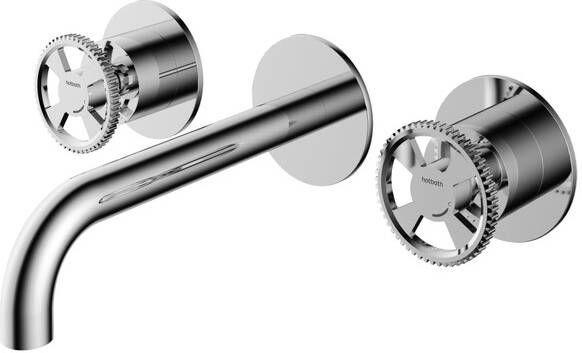 Hotbath Cobber @work afbouwdeel voor wastafelmengkraan met 18cm uitloop chroom CW005TEXT18CR