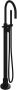 Hotbath Cobber X staande badmengkraan met staafhanddouche en doucheslang 105 5 x 22 5 cm mat zwart - Thumbnail 2
