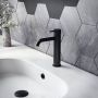 Hotbath Cobber X wastafelmengkraan zonder waste medium 21 6 x 13 5 cm mat zwart - Thumbnail 2