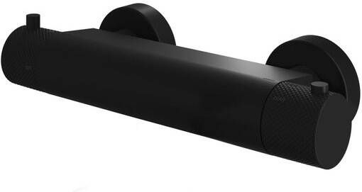 Hotbath Cobber X thermostatische douchemengkraan mat zwart CX008BL