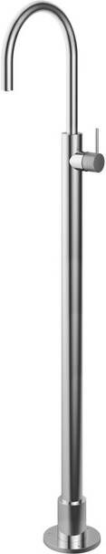 Hotbath Cobber X staande wastafelmengkraan geschikt voor vloermontage met draaibare uitloop 121 x 22 5 cm chroom - Foto 2