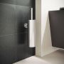 Hotbath Cobber X toiletborstelset wandmodel 34 x 8 2 x 12 2 cm geborsteld messing PVD - Thumbnail 2