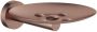 Hotbath Cobber zeepschaal wandmodel 4 x 11 x 13 3 cm geborsteld koper - Thumbnail 2