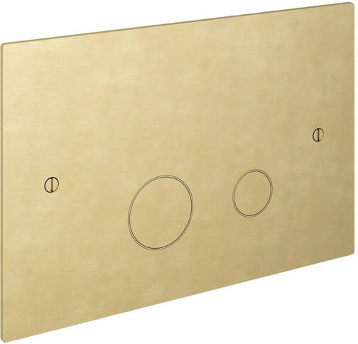 Hotbath &MORE Bedieningspaneel geschikt voor Geberit UP320 Geborsteld Messing (BAR320BB)