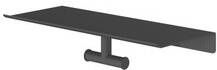 Hotbath &MORE Dubbele Handdoekhaak voor planchet serie Geborsteld zwart PVD SHA03MBP