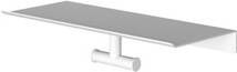 Hotbath &MORE Dubbele Handdoekhaak voor planchet serie Mat wit SHA03WH